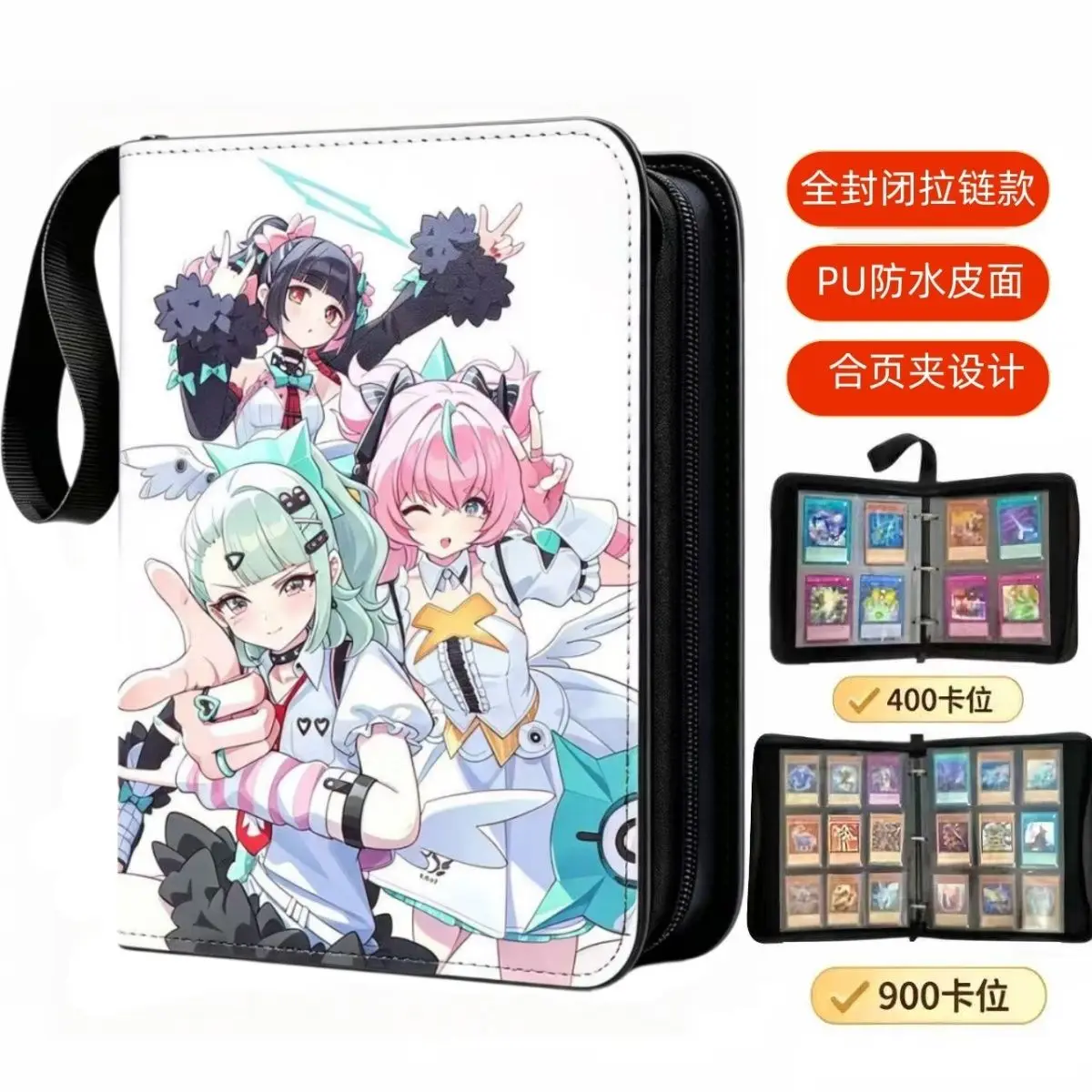 New Hot 400pcs/900pcs Zenless Zone Zero Card Album Book Folder Anime Collections Zipper Cards Binder Holder Toy Gift