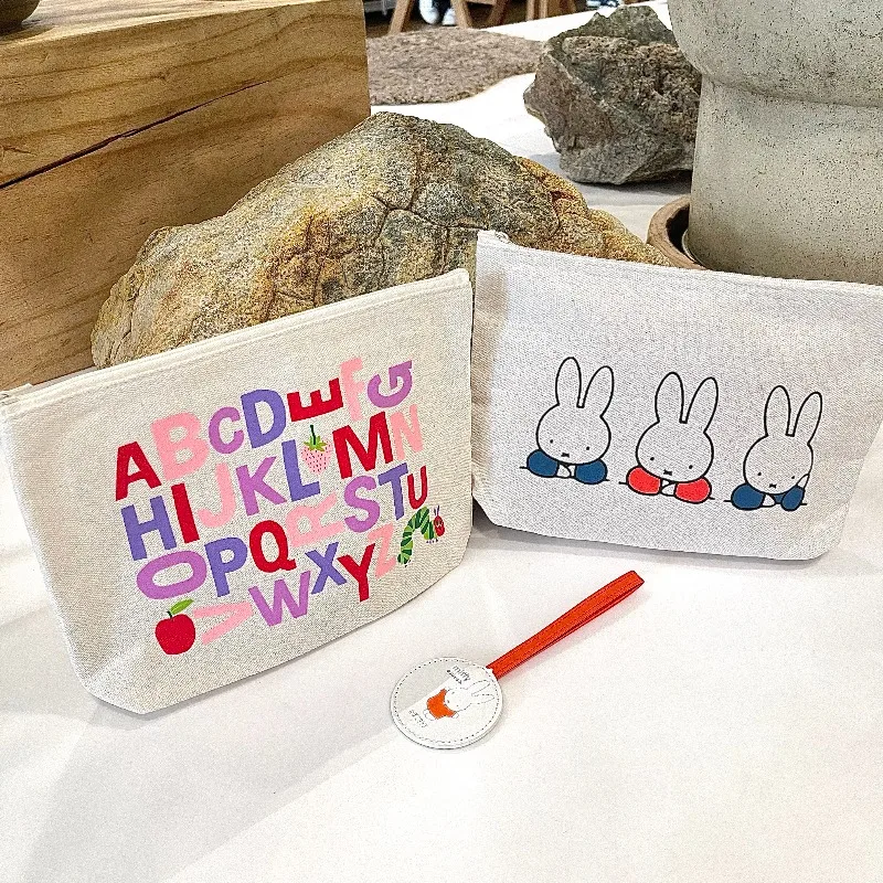 

Miffy Multifunction Storage Bag Firmware Change Headphone Data Cable Cosmetic Storage Bag Canvas Zipper Bag Christmas Gift