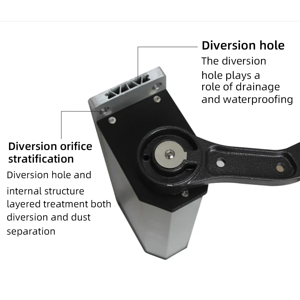 110-240V Automatic Gate Door Opener Side Mounted Rainproof Metal 90 Degree Electric Swing Door Operator Pull Arm Opening