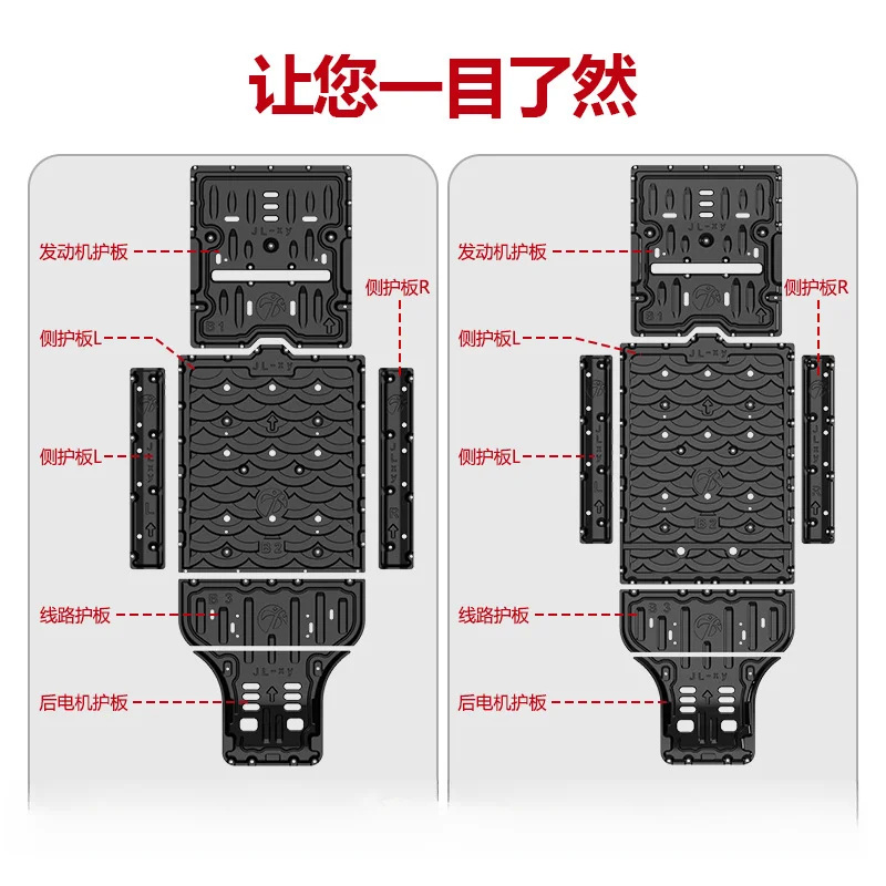 Chassis Guard Plate Underbody Armor For Geely Xingyue 2025 310km 410km Battery Motor Protection