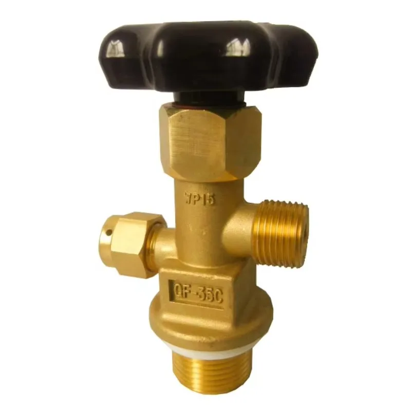 

Клапан удержания давления кислородного баллона Цилиндрический клапан из углекислойной стали QF-35C QF-2D Клапан бутылки