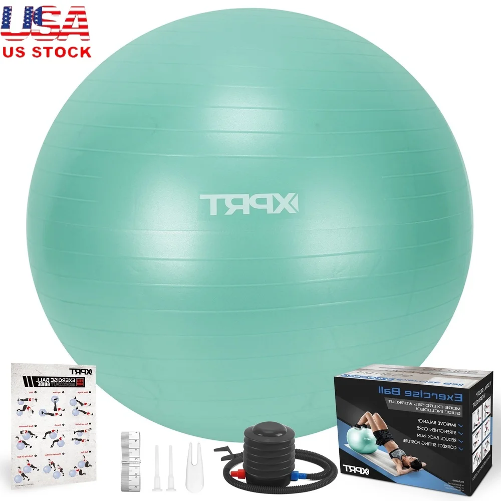 

Exercise Ball Yoga Chair Extra Thick Stability Balance Anti-Burst PVC Stability Trainer Quick Pump Office Fitness Equipment