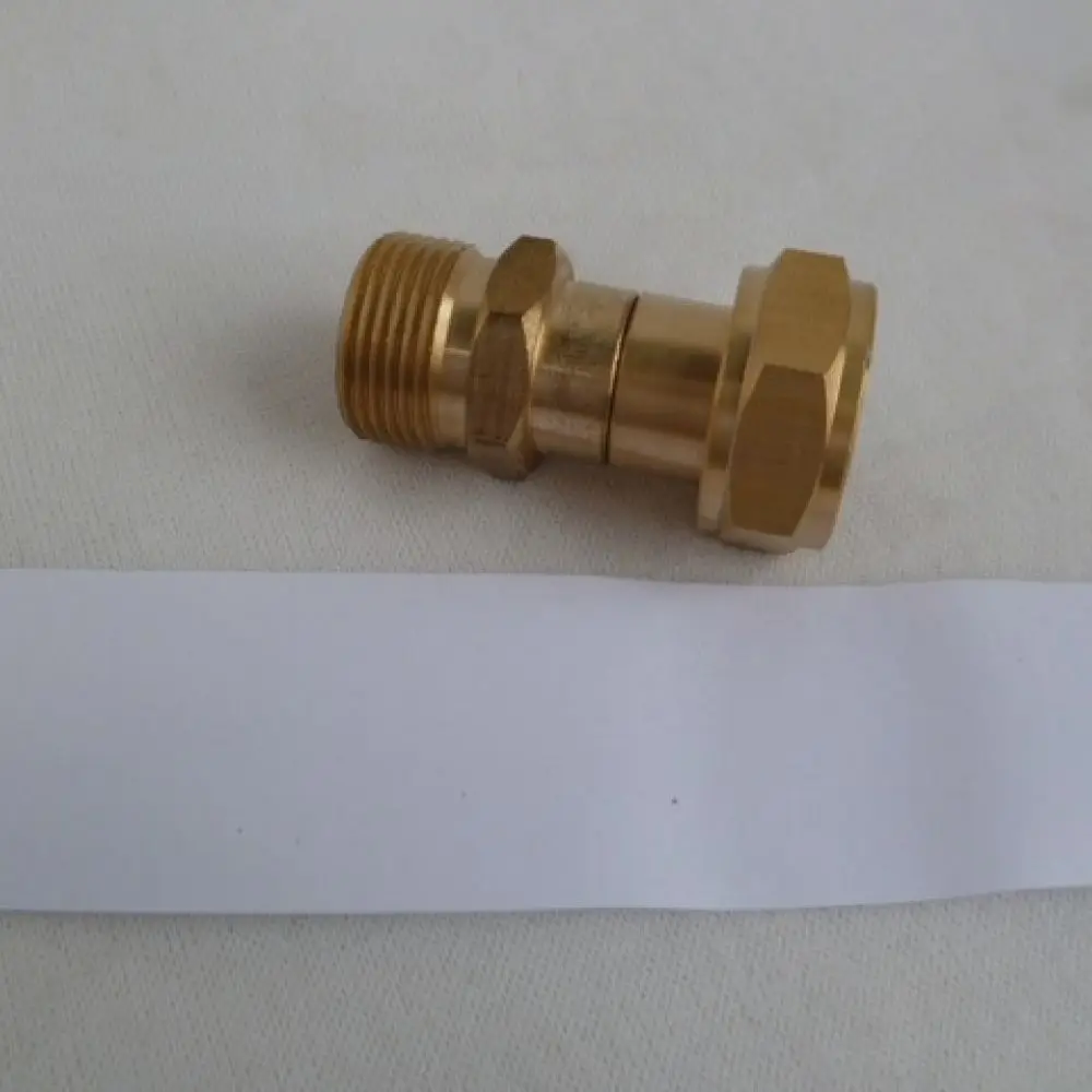 Universal Brass Rotating Hose Adapter High Pressure Washer Swivel Joint Anti Knot Fitting For Car Cleaning Water Applicator Tool