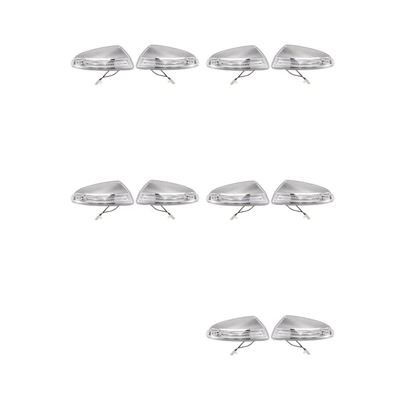 N26R-5Pair Door Side Mirror Turn Signal Light Indicator Lamp For Mercedes Benz W164 ML350 ML550 GL450 A1649061300 A1649061400