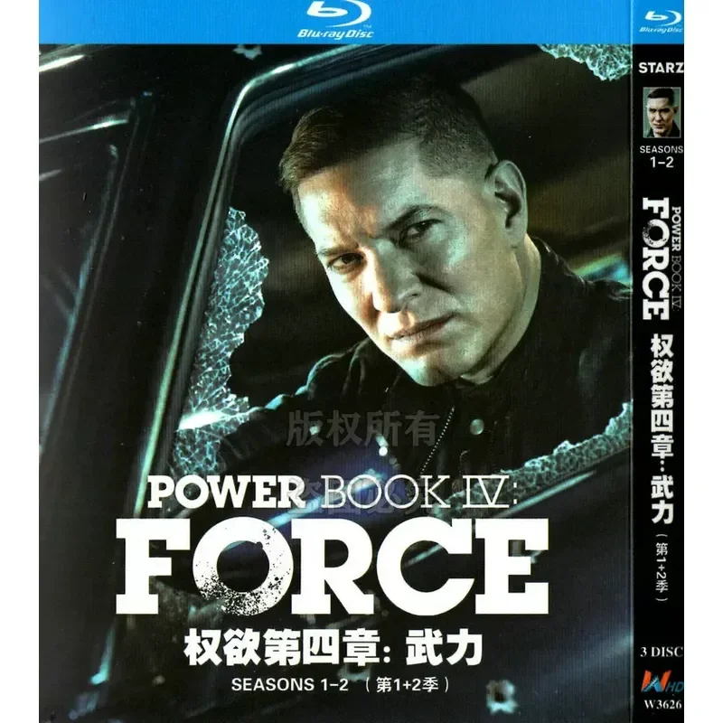 

American Crime Drama TV Series Desire for Power Chapter 4 Force Seasons 1 and 2 BD Blu-ray High Definition 3 Disc Set