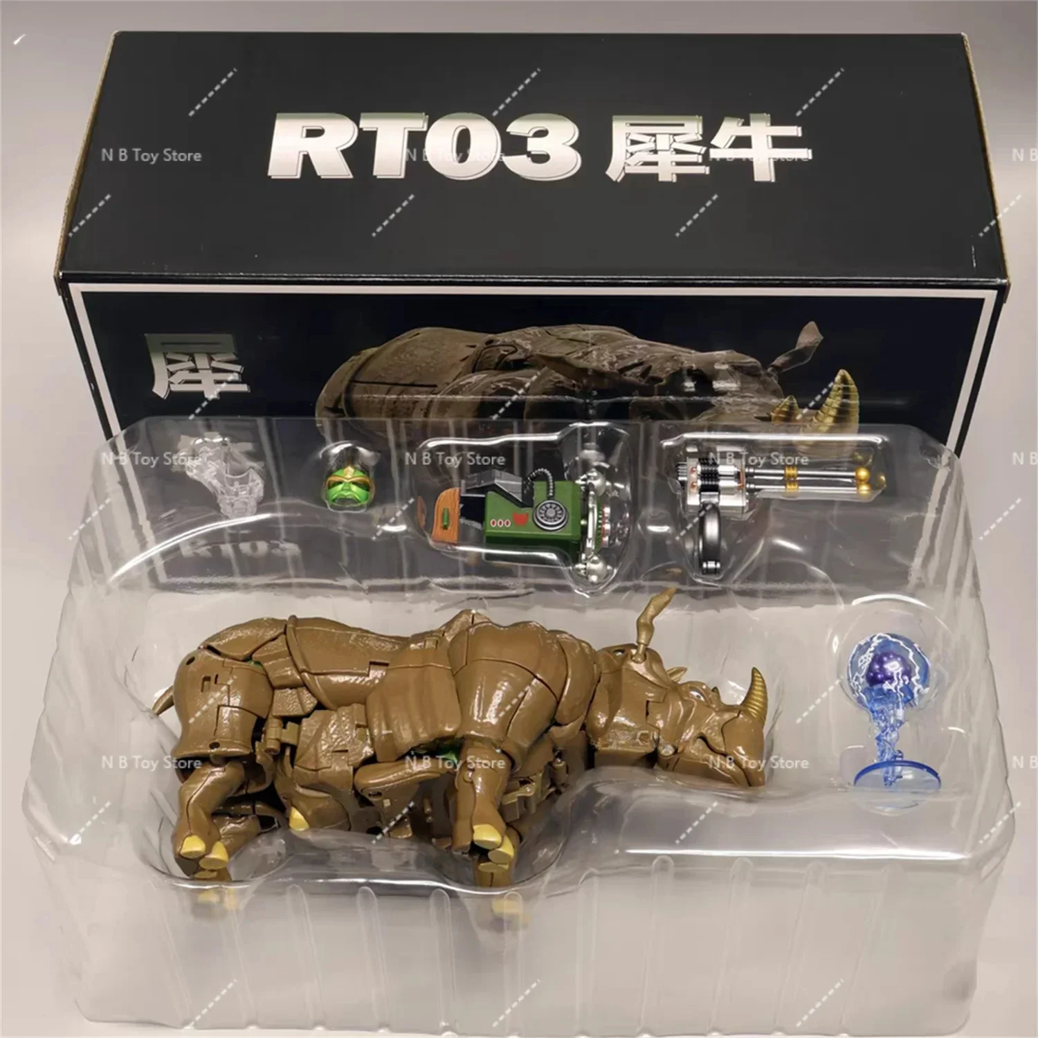 Transformation RT-03 RT03 Ramhorn Beast Wars KO MP59 Action Figure with Box