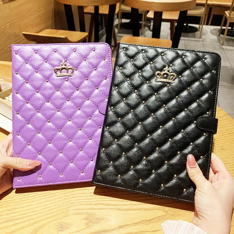 Crown Style Tablet Case For iPad Air Pro 2025 MINI 3 4 5 6 7 8 9 10th 11th Generation Case 10.5 10.9 10.2 11 inch Stand Cover