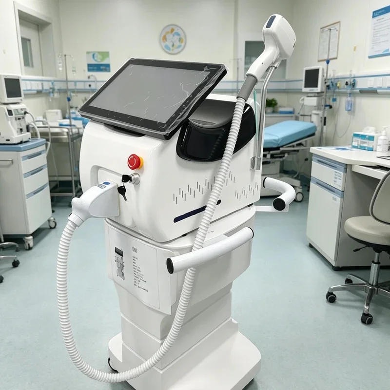 4-Wave 5000W Diode Laser Epilator 755/808/940/1064nm Ice Cooling Permanent Full Body Hair Removal Salon Machine