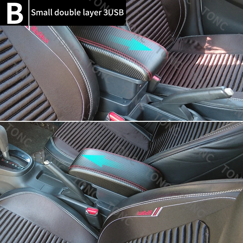 For Suzuki Ertiga armrest box For Suzuki Ertiga car armrest box Internal modification USB charging Ashtray Car Accessories