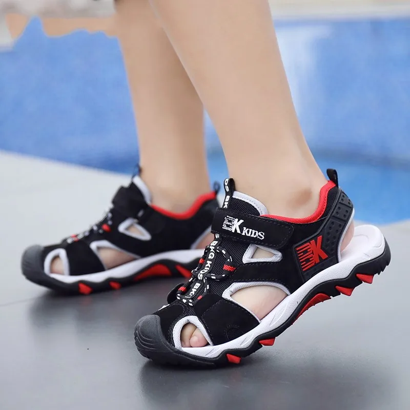 

2025 New Summer Fashion Middle School Children's Baotou Sports Sandals Sandals with Non slip Soft Sole Student Sandals
