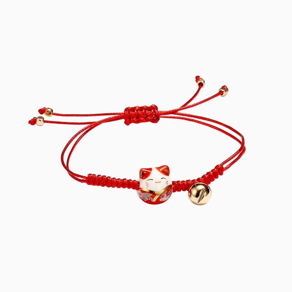 Accessories Lovers Bell Temperament Braided Rope Transfer Lucky Women Gifts Zodiac Hand Rope Fashion Jewelry Red Rope Bracelet