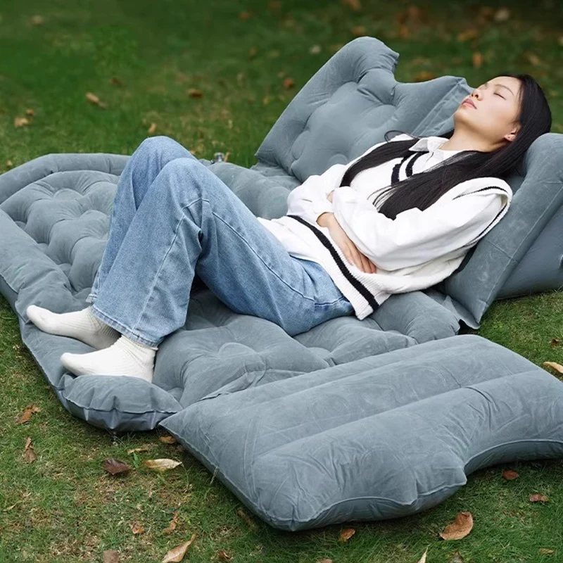 Luxe Car Inflatable Bed Outdoor Portable Relax Folding Inflatable Bed Camping Tourist Sedie Da Giardino Esterno Furniture Room