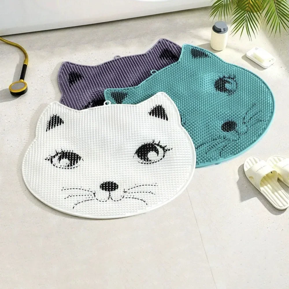 

Отшелушивающая массажная щетка для душа, силиконовый массажер для спины, скруббер для ног, нескользящий коврик для ванной комнаты, инструменты для чистки тела, инструменты для купания