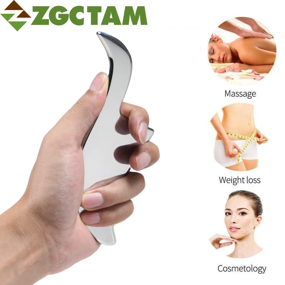 

Medical Grade Stainless Steel Gua Sha Massage Tool, Skin Scraping Tool,Soft Tissue Therapy Used for Back Legs Arms Neck Shoulder