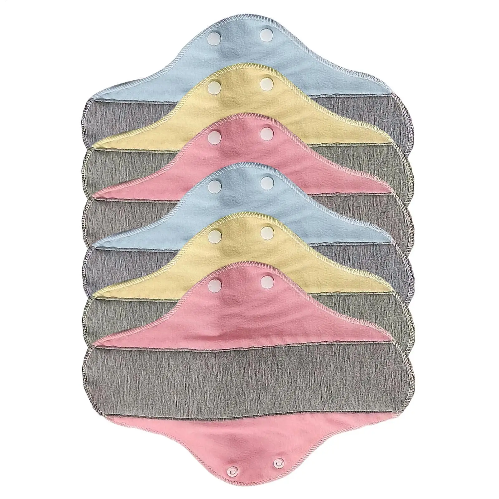 6 Pcs Leakproof Washable Breathable Napkins Reusable Pads Menstrual Reusable Feminine Pads Women Period Panties Pad Sanitary Pad - view 2
