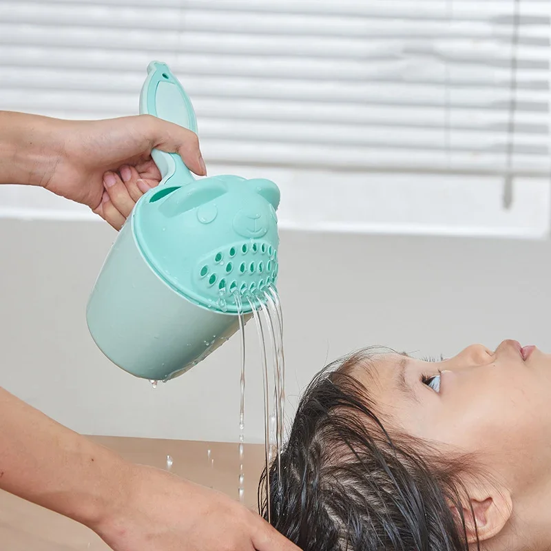 Toddler Shampoo Cup Baby Bath Caps Children Bathing Shower Spoons Child Washing Hair Cup Kids Bath Tools Kids Care Accessories