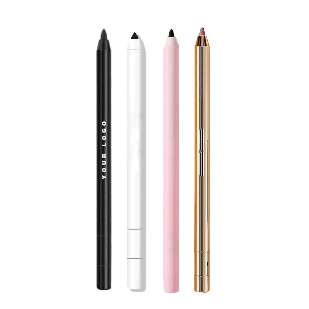 Private Label Eyeliner Gel Custom Logo Pigment Built in Pencil Sharpener Long lasting Waterproof Makeup Wholesale Cruelty Free