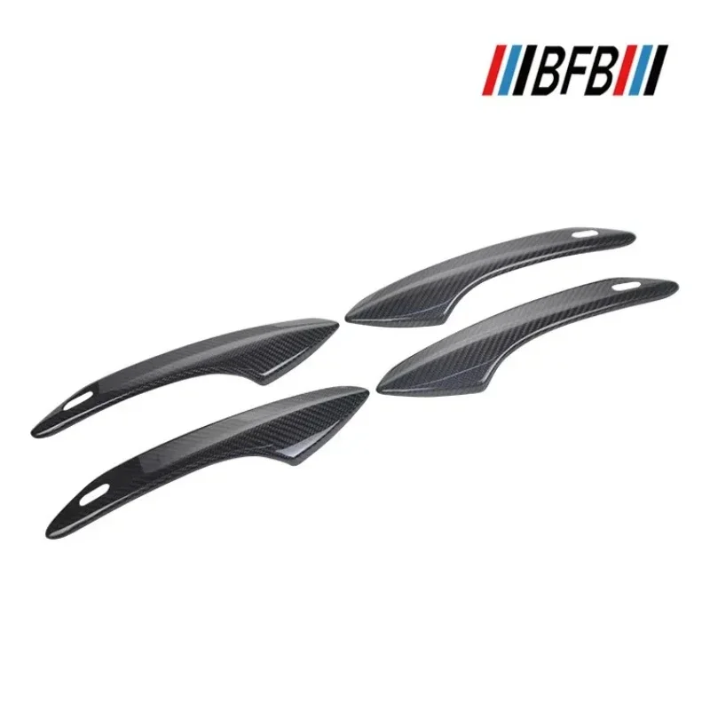 For LEXUS NX200 RX300 450h Real Carbon Fiber 2014-2020 Exterior Handle Sticker External Door Handle Trim Modification Body Kit