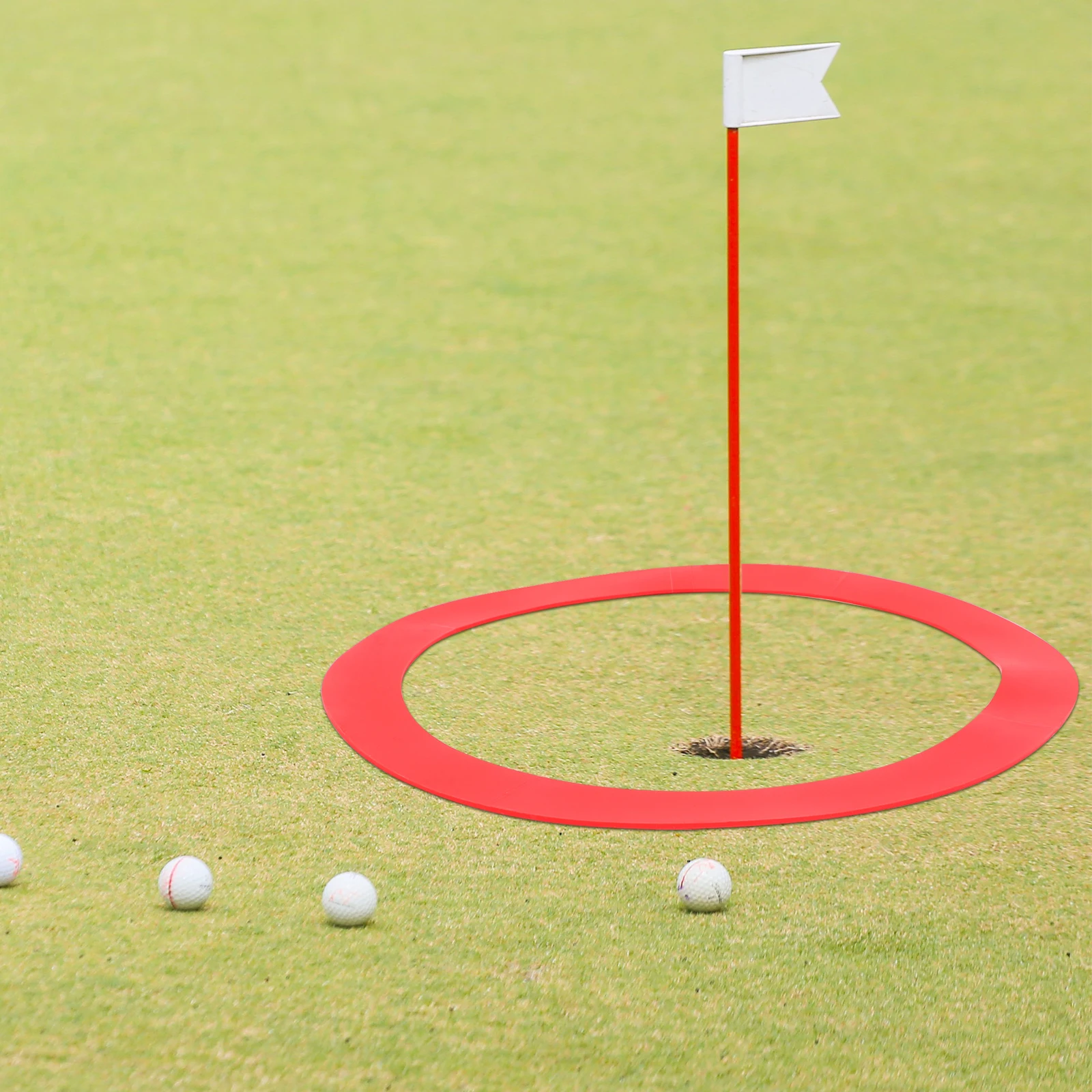 

Golf Putter Target Ring 1 Red Circle Waterproof Silicone Putting Training Aid Equipment for Practice
