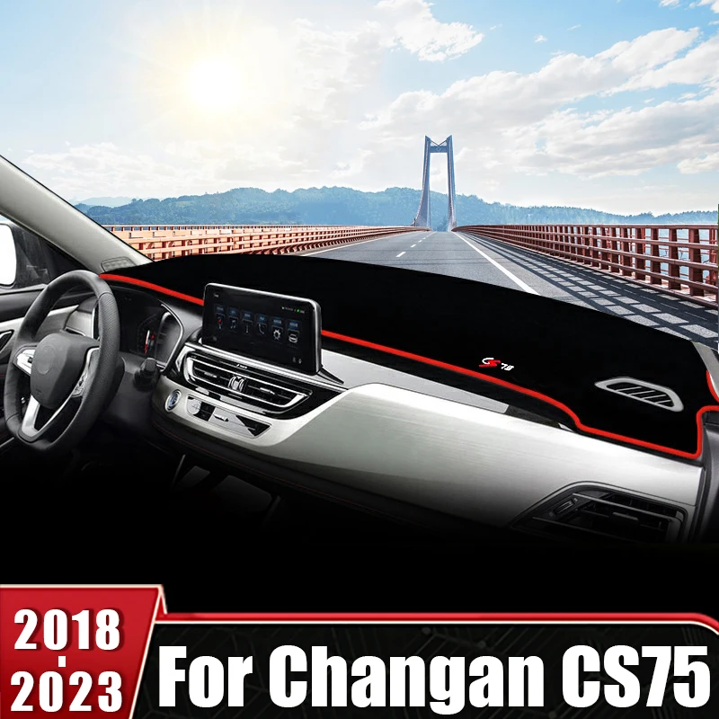 

For Changan CS75 2018 2019 2020 2021 2022 2023 Car Dashboard Sun Shade Cover Anti-UV Non-slip Mat Protector DashMat Accessories