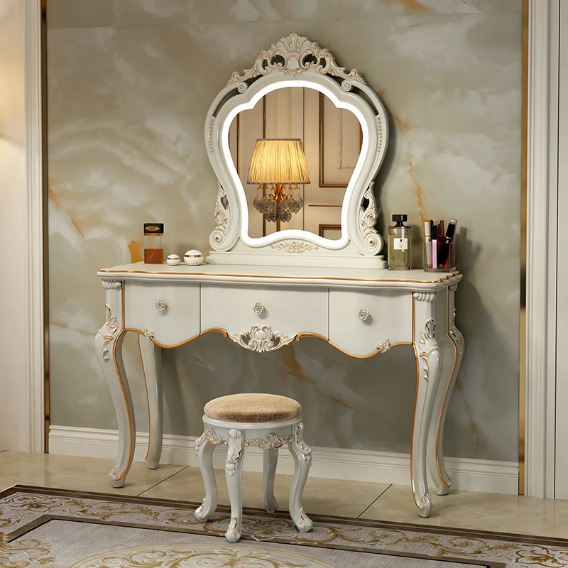 

Organizer Light Dressing Table Drawer White Bedroom Stand Dressing Table Mirror Jewelry Coiffeuse De Chambre Home Accessories