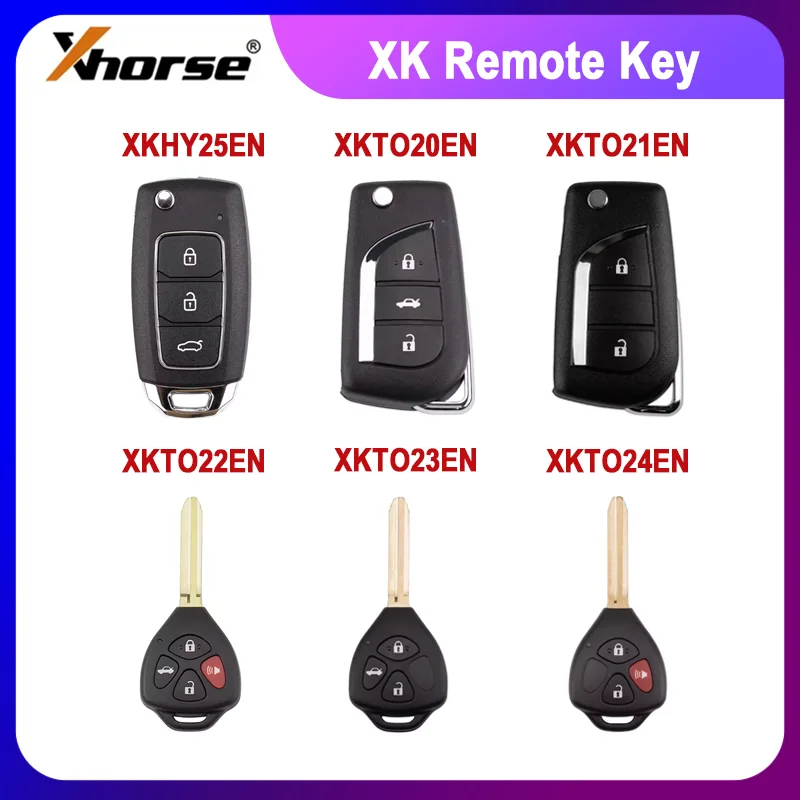 1 قطعة Xhorse XKHY25EN XKTO20EN XKTO21EN XKTO22EN XKTO23EN XKTO24EN XK سلك مفتاح بعيد ل VVDI Mini/أداة المفاتيح ماكس #1