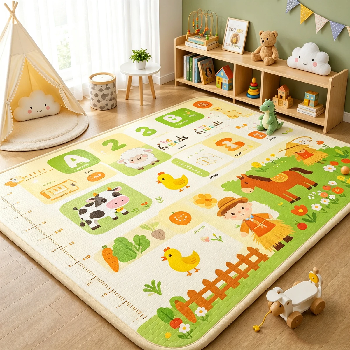Large Size Baby Play Mat Thickness 0.5cm Children Puzzle Toy Crawling Carpet Kids Rug Game Activity Gym Developing Rug Foam Soft