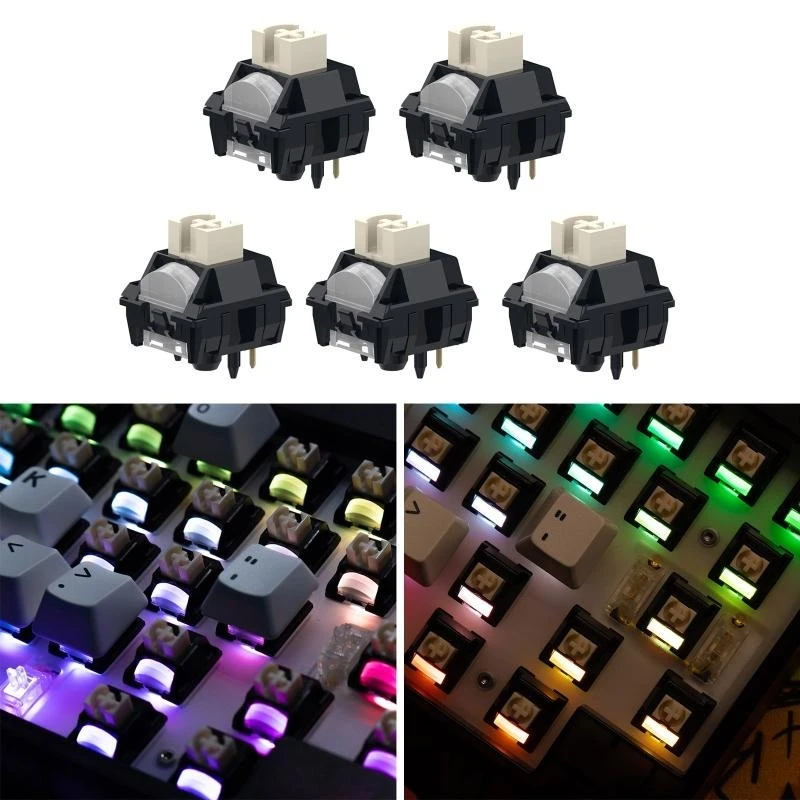 

TTC Hey Switches Linear Switch 5pins 58G Force Nylon Smooth Performance 5pcs Лучшая продажа