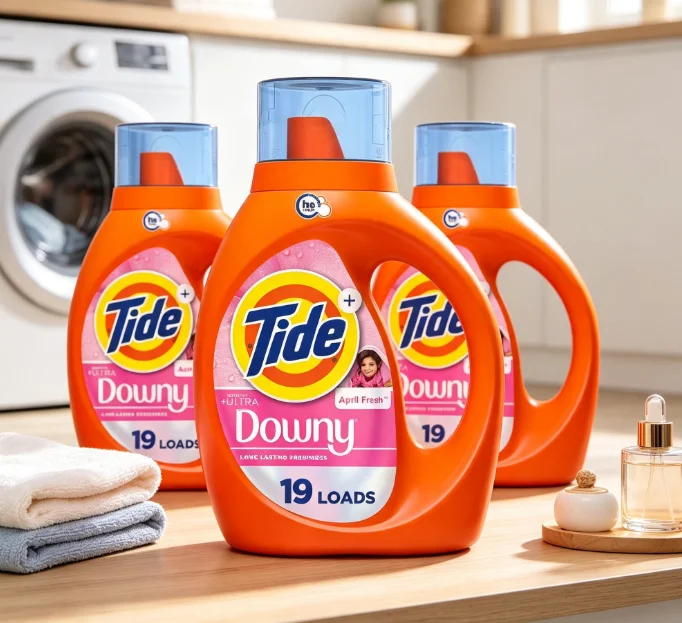 April‑Fresh Scent Liquid Laundry Detergent With Enhanced Fragrance Formula, 19 Loads