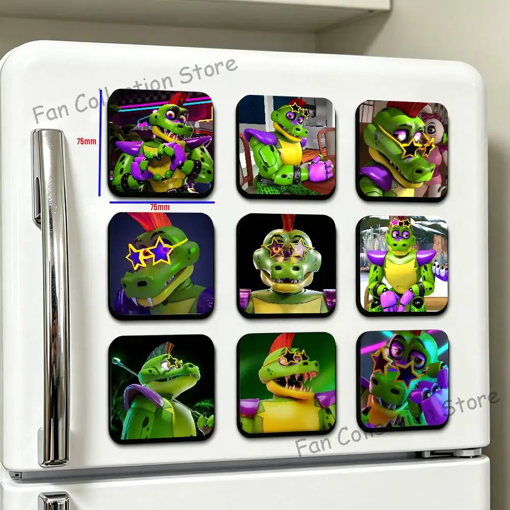FNAF S-Security Breath Montgomery Cute Cartoon Anime Refrigerator Magnets Soft Magnetic Heat Transfer Refrigerator Magnets Gift