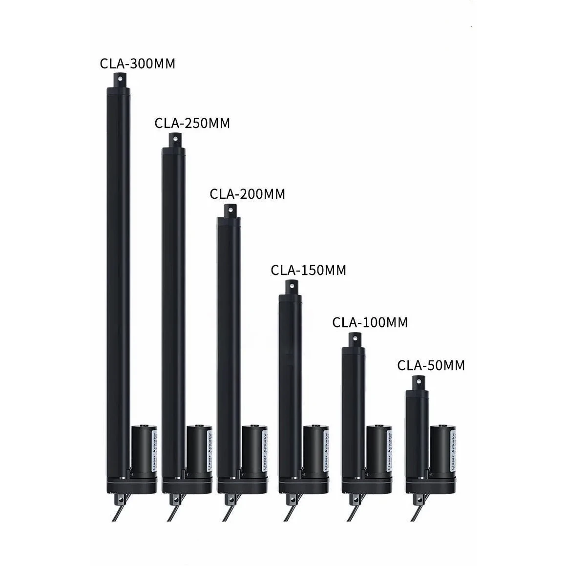 atuador linear 12v 50 mm 100 mm 150 mm 200 mm curso acionamento linear motor eletrico controlador de motor linear 100 200 300 500 700 1000n 01