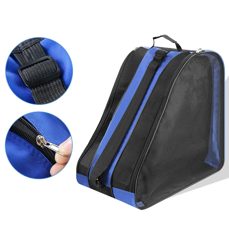 Portable Roller Skates Bag Ice Skating Bag Large Capacity Breathable Kids Inline Skates Bag Skates Storage Bag Skating Shoes Bag