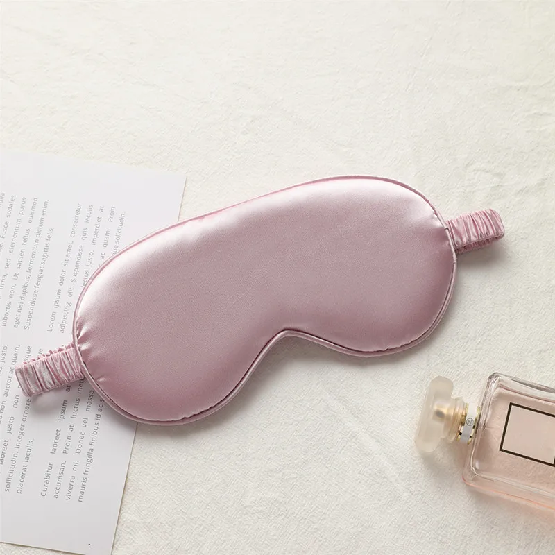Three-Piece Set High End Silk Eye Mask Breathable Light Blocking Eye Protection Nap Break Sleep Portable Cooling Sensation