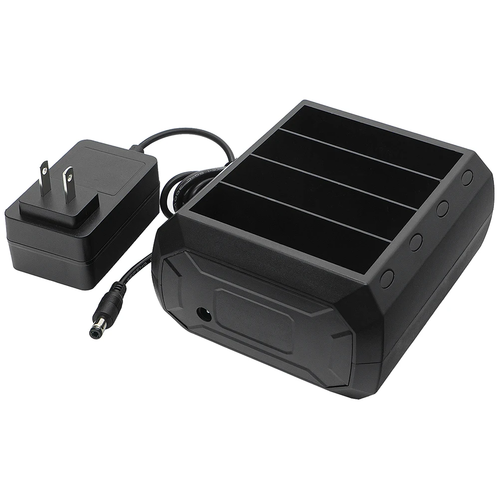 New 4 Slot Battery Cradle Base for Zebra WT6000 RS6000 with Adapter Parts