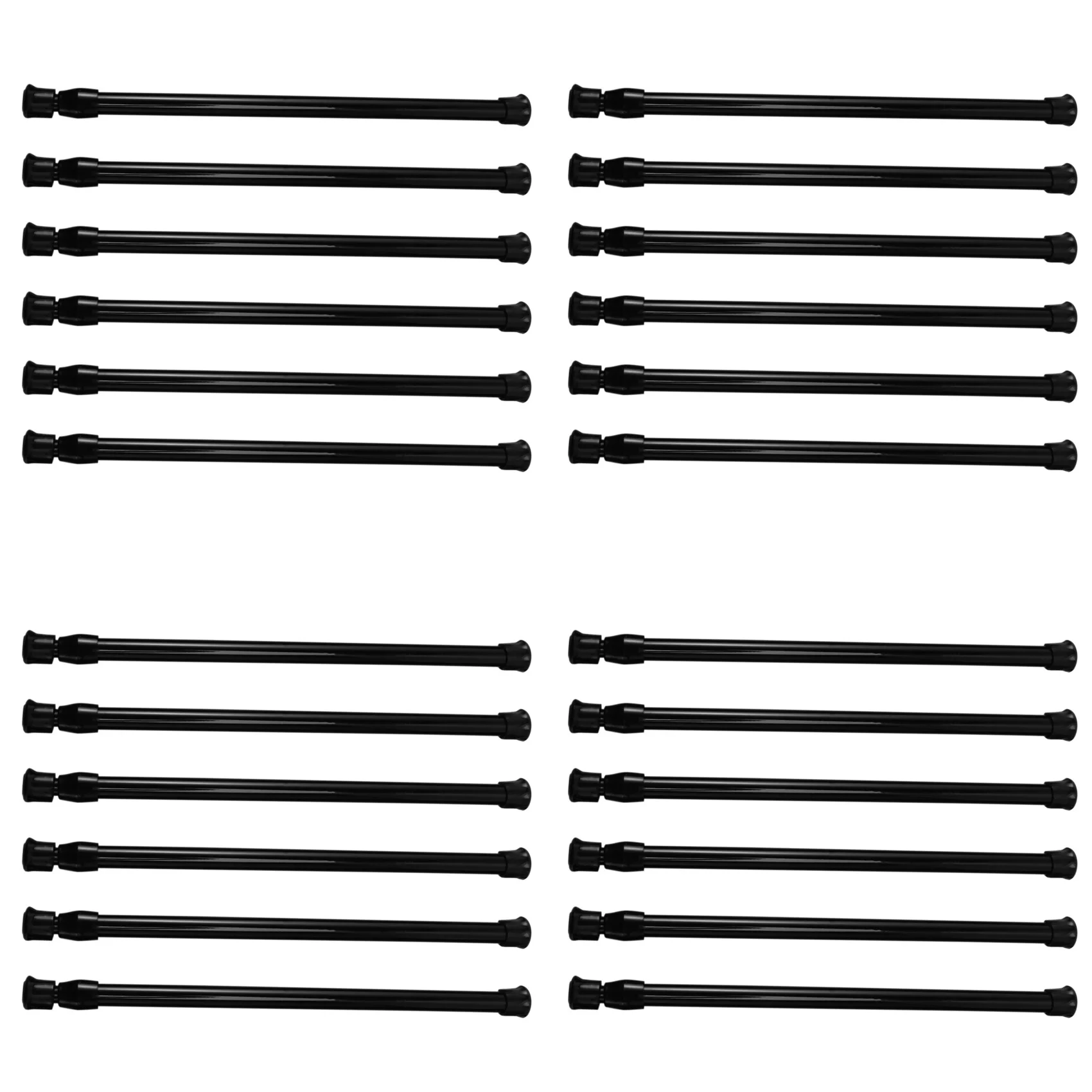 

CYCLI-Маленькие пружинные стержни для шкафов и тумб, длиной от 11,8 до 19,6 дюймов, 24 штуки в упаковке (черные)