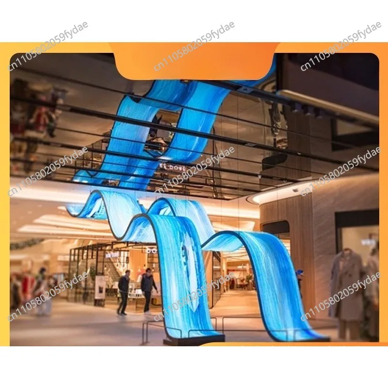 Soft screen outdoor waterproof indoor full color high definition creative ring arc bending