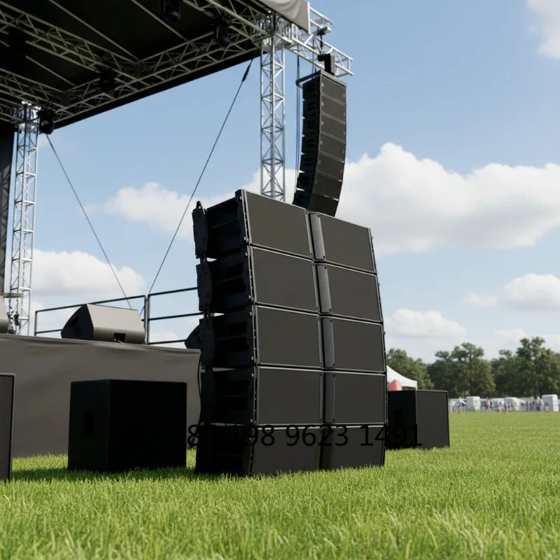 

Dual 12 Inch 3-Way Passive Line Array Speaker 2200W 8Ohm Neodymium Large Stage