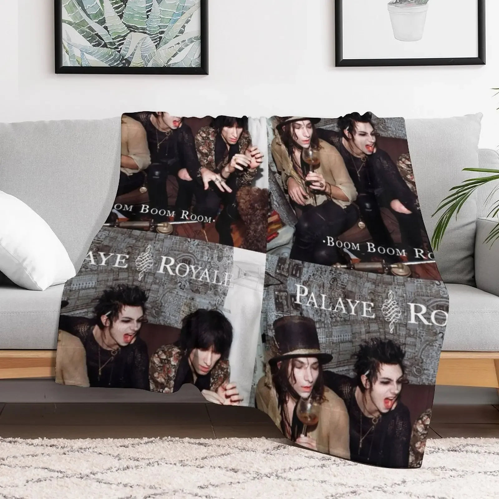 جيد Palaye Royale الفرقة شعار الموسيقى رمي بطانية البطانيات للأرائك الحرارية الدافئة للسفر بطانيات الصيف