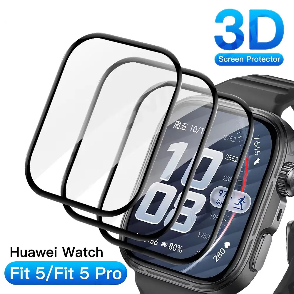 Screen Protector Film For Huawei Watch Fit 5 Pro Curved Soft TPU HD Clear Anti-Scratch Film For Huawei Watch Fit 5 Accessories