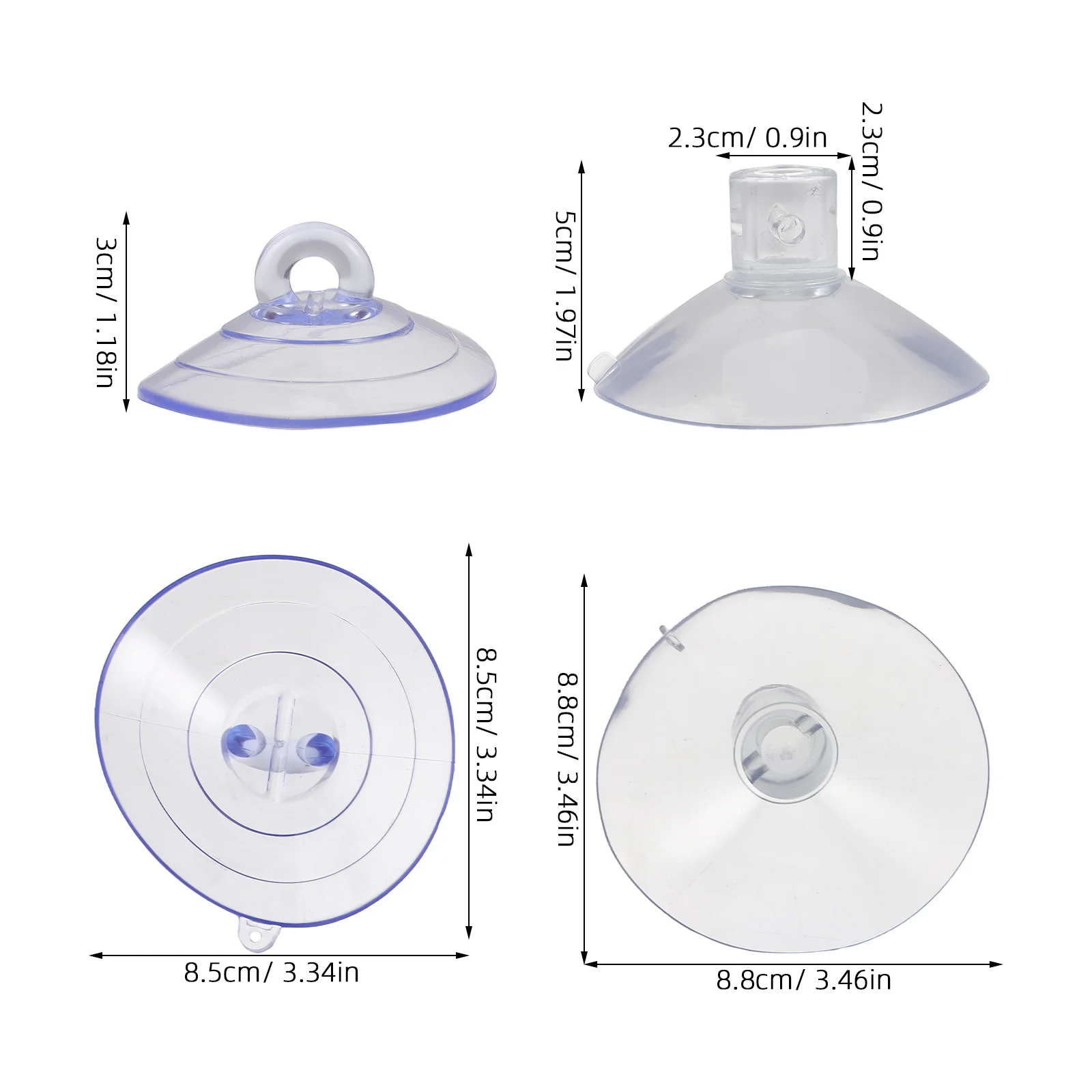 16pcs Cat Hammock Suction Cups Round Pvc Heavy Duty For Window Perch Glass Mount Replacement Pet Bed Support Kit