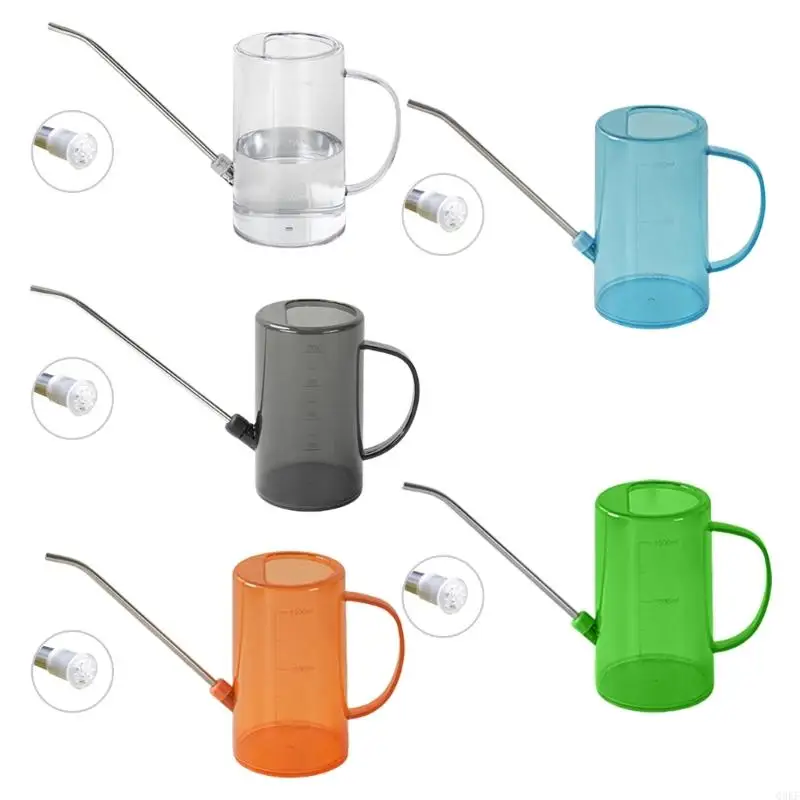 Чистая поливная банка 51 унции с съемным длинным дизайном носика для внутреннего и наружного