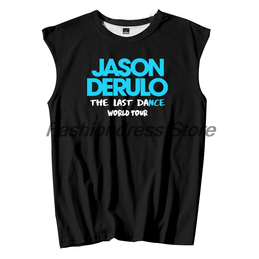Jason Derulo Last Dance World Tour 2026 Tank Tops Unisex Sleeveless Vest Women Men Outdoor Streetwear Tops