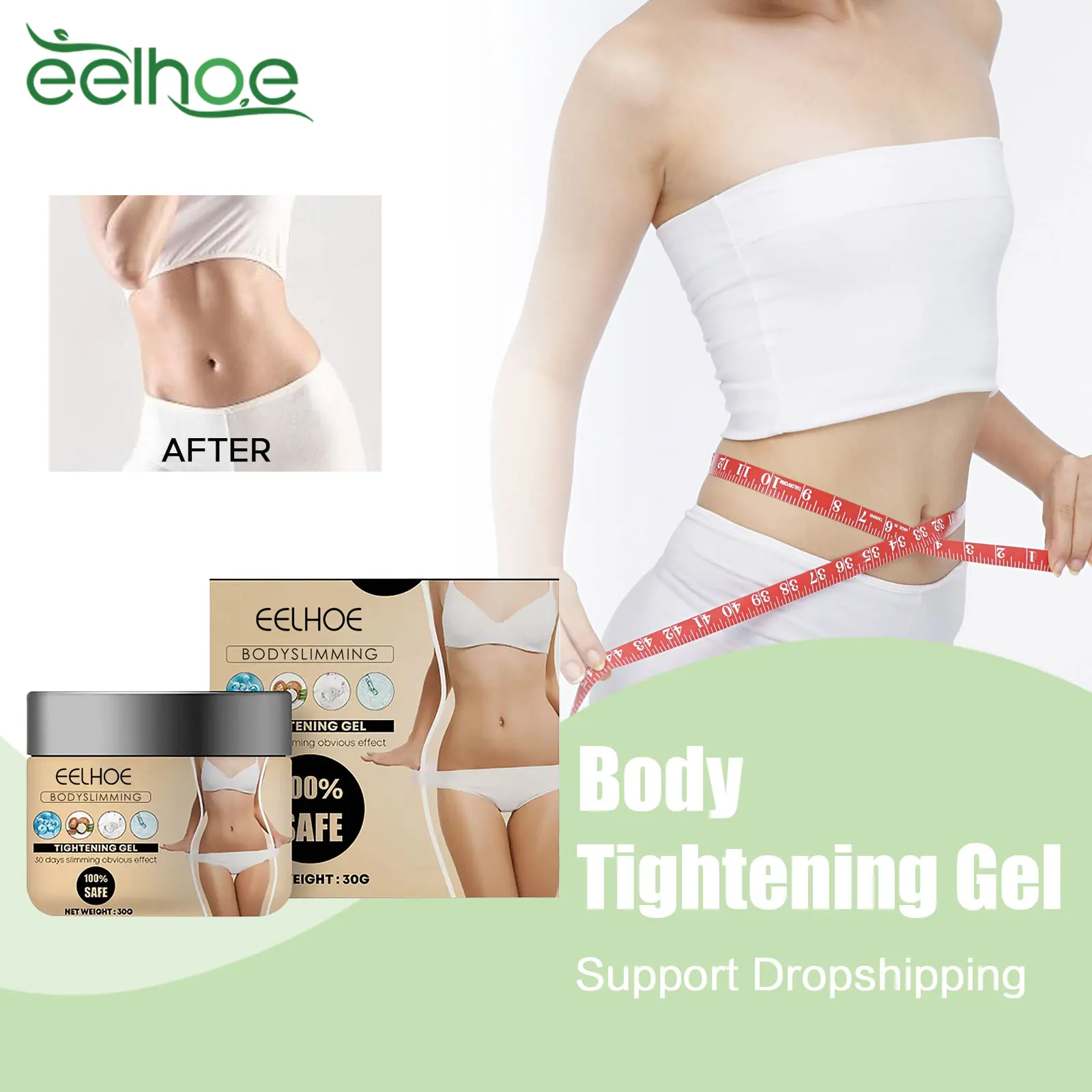 Crema reductora de grasa anticelulítica, elimina la cintura, quemador de grasa Abdominal, estiramiento de brazos y muslos, promueve el metabolismo, Gel adelgazante para la salud