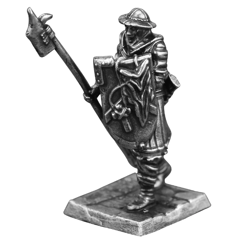 Metalowe elementy do gier planszowych Starożytne średniowieczne legiony Żołnierz Figurki akcji Zabawki Model Wnętrze samochodu Miniaturowa ozdoba Akcesoria