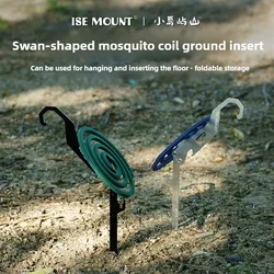 ISE MOUNT Outdoor Multifunctional Stainless Steel Hook Mosquito Coil Bracket Bottle Opener Measuring Ruler Foldable Insert