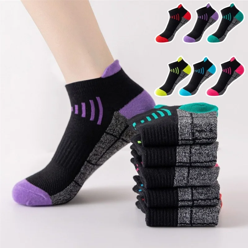 

Running Socks Low Cut Black Womens Athletic Socks for Cycling Lightweight Breathable Comfortable Sports Socks for Men and Women