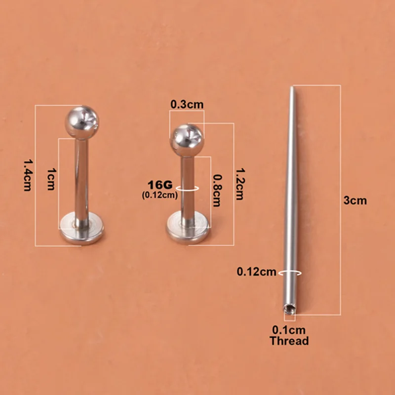 Chirurgenstahl-Körperpiercing-Werkzeug-Set, professionelle Nadeln, Klemmzange, Handschuhe, Zugstift, Werkzeug für Lippen, Nase, Nabelpiercing-Set, Schmuck – Detail 21