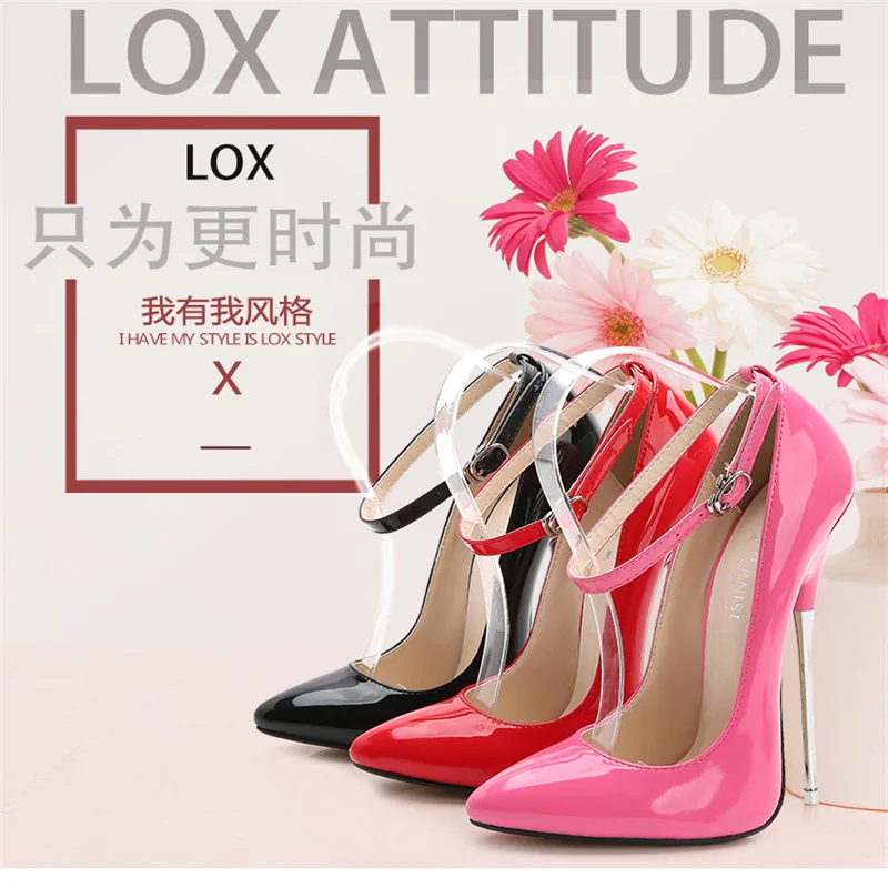 Women Sexy High 16cm heels Supply Nightclubs Plus Size high-heeled Shoes T-stage Catwalk Red Sexy Heels