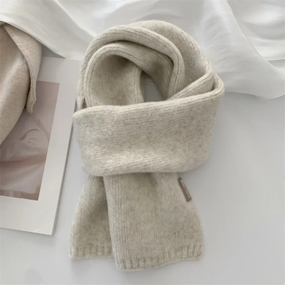 

New Windproof Neck Warmer Warm Coldproof Neckerchief Solid Color Versatile Neck Wraps Autumn and Winter