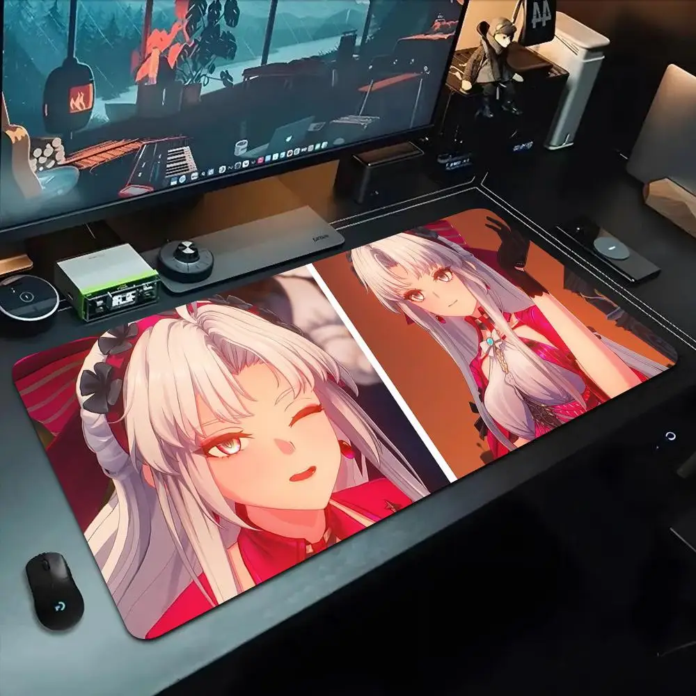 

Коврик для мыши Wuthering Waves Carlotta 500X1000 мм, большой игровой коврик для мыши Gamer XL, резиновый коврик для клавиатуры отаку, коврик для ноутбука, стола